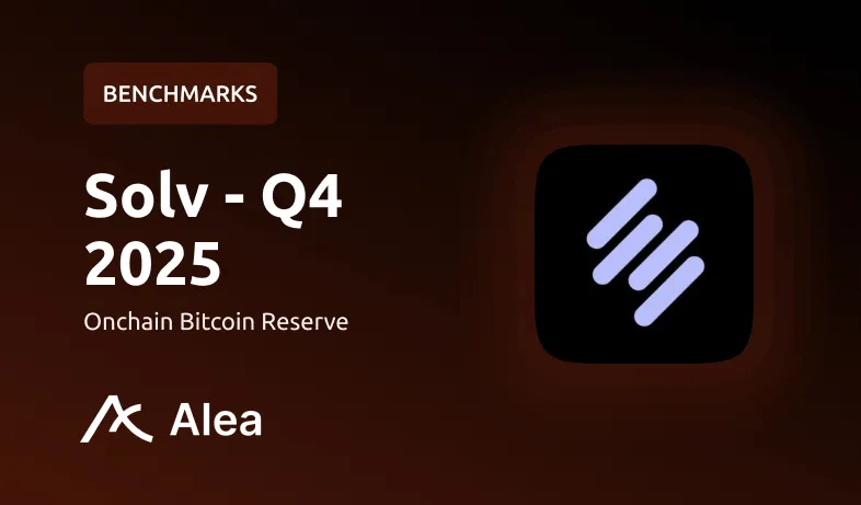 BENCHMARKS Solv Protocol Q4 2025